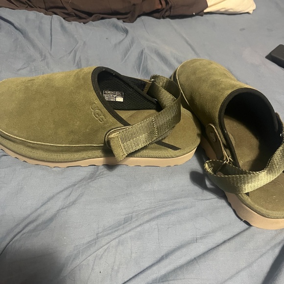 Men’s Ugg slippers Size 10 Olive Green - Picture 4 of 5
